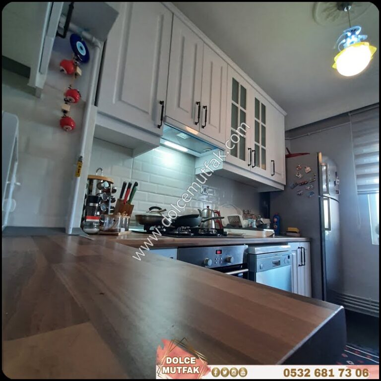 BEYAZ AHŞAP RENK MUTFAK BEYAZ AHŞAP RENK MUTFAK
